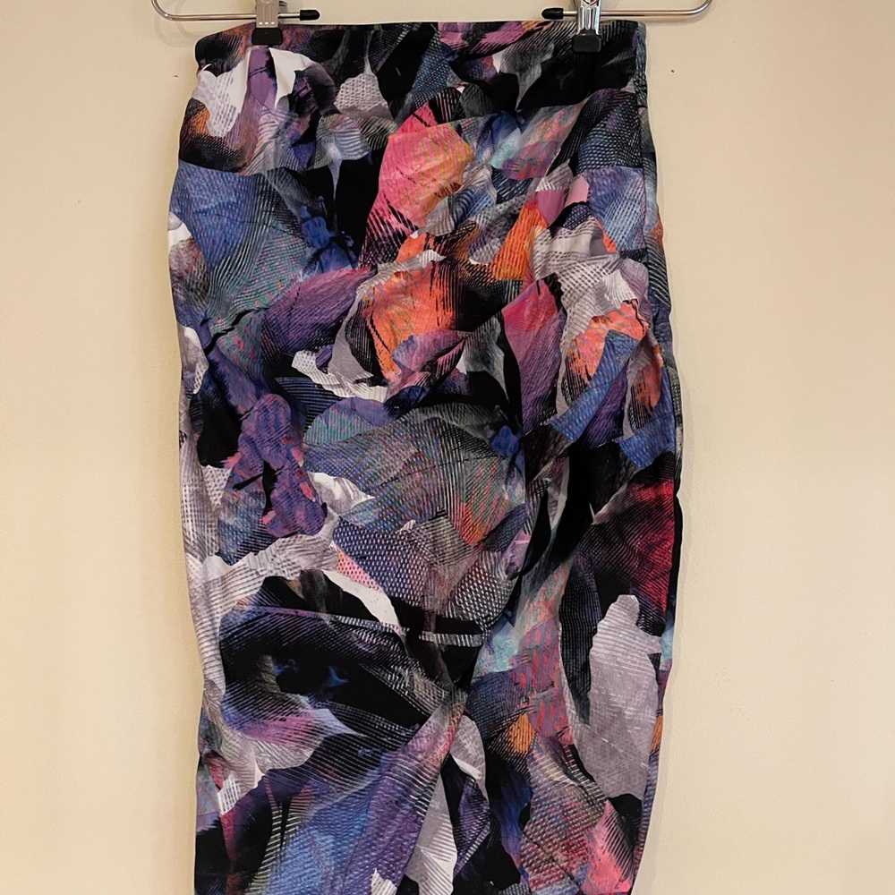 Kookai fitted midi skirt with front spilt